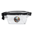 Colorful Soccer Ball Transparent Fanny Pack | Clear Stadium Bag, PVC