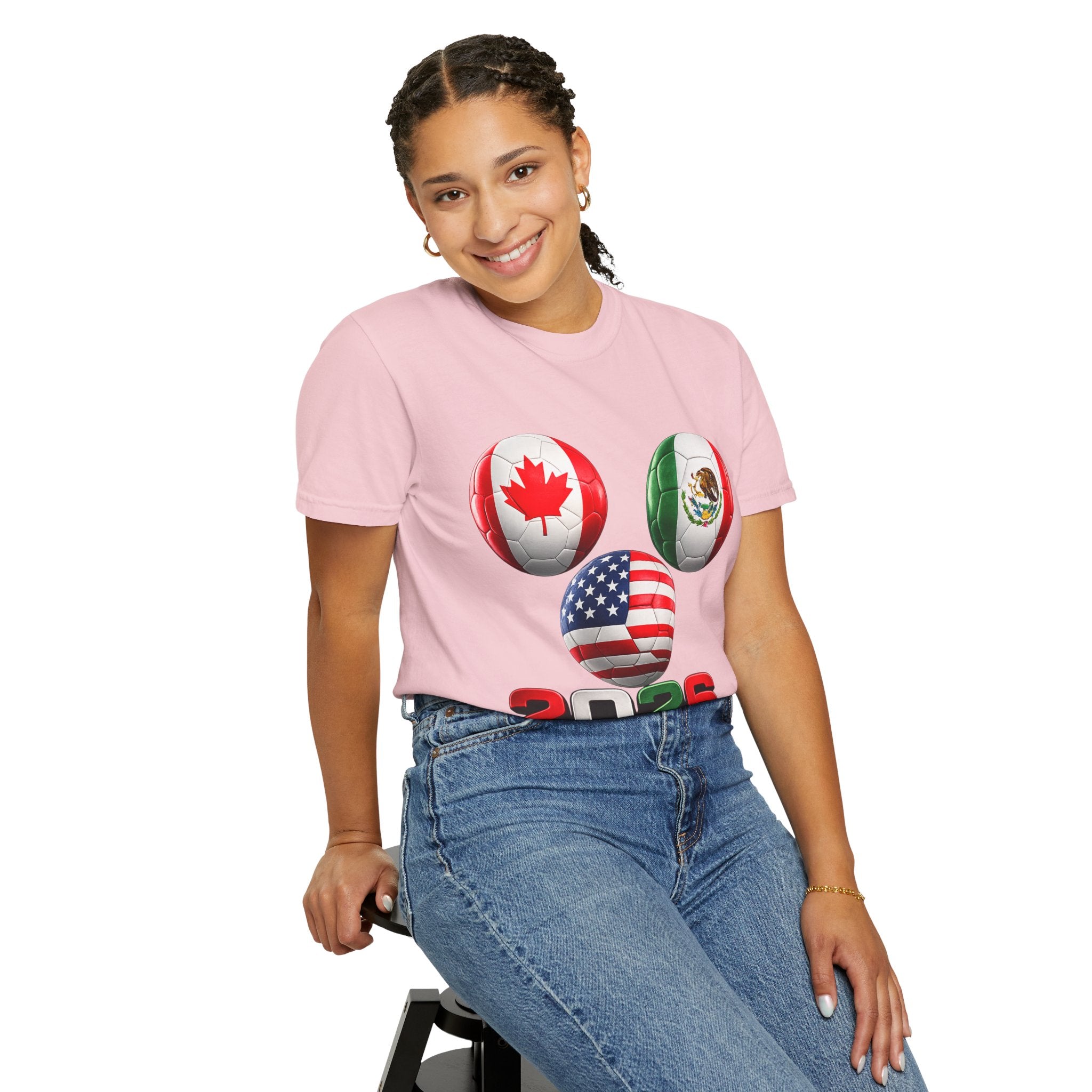 2026 World Cup Soccer T‑Shirt — USA Canada Mexico Fans