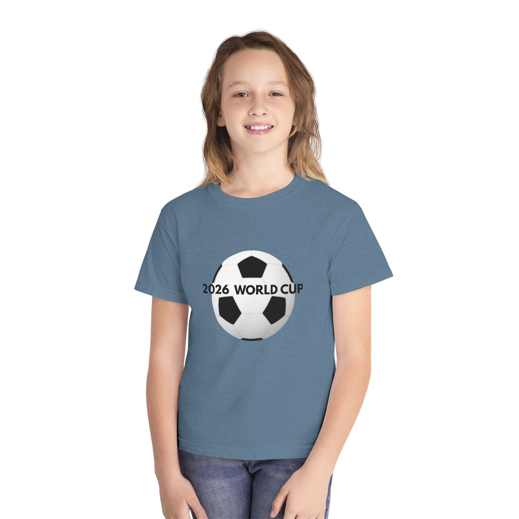 Youth 2026 World Cup Soccer Tee — Kids Football Fan Shirt