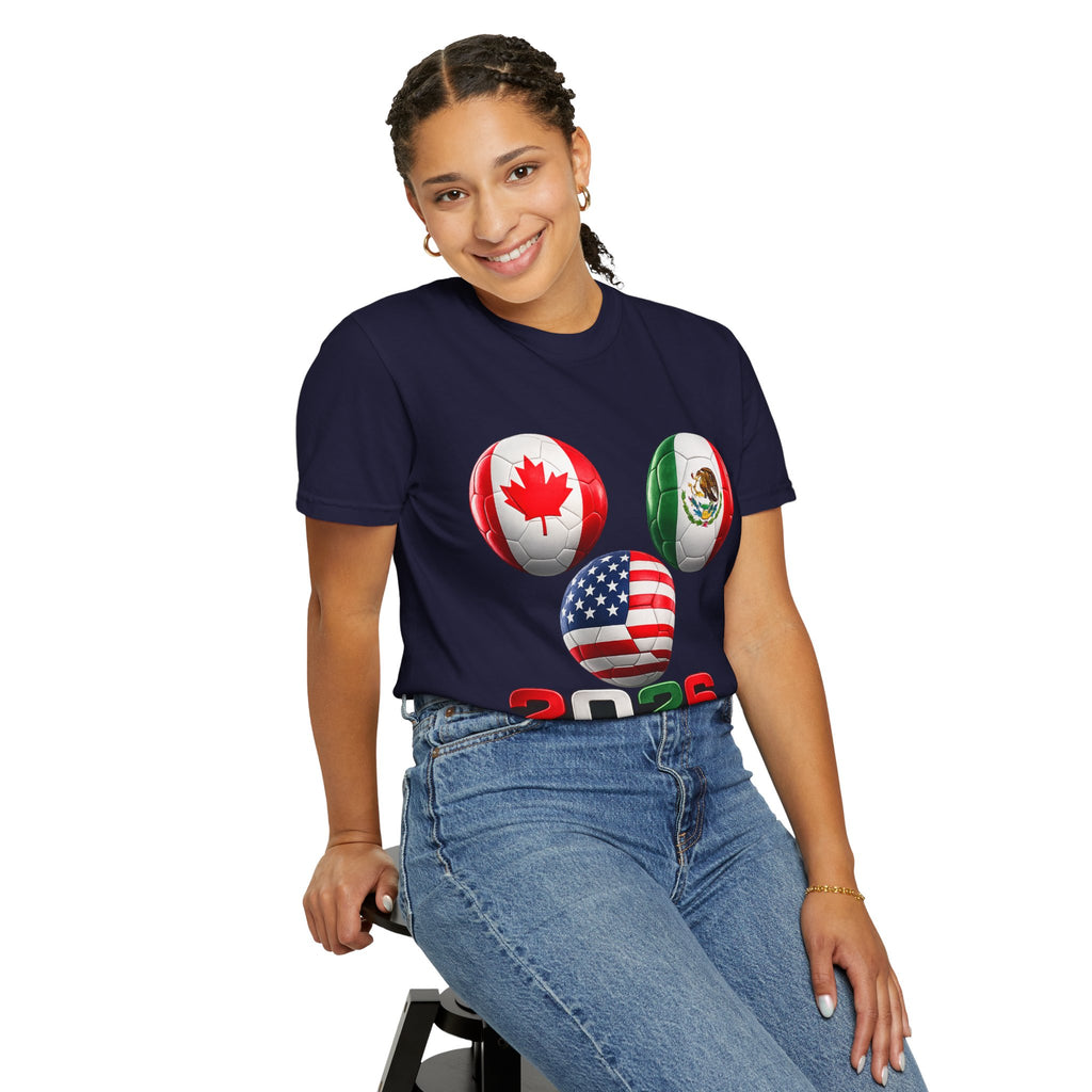 2026 World Cup Soccer T‑Shirt — USA Canada Mexico Fans