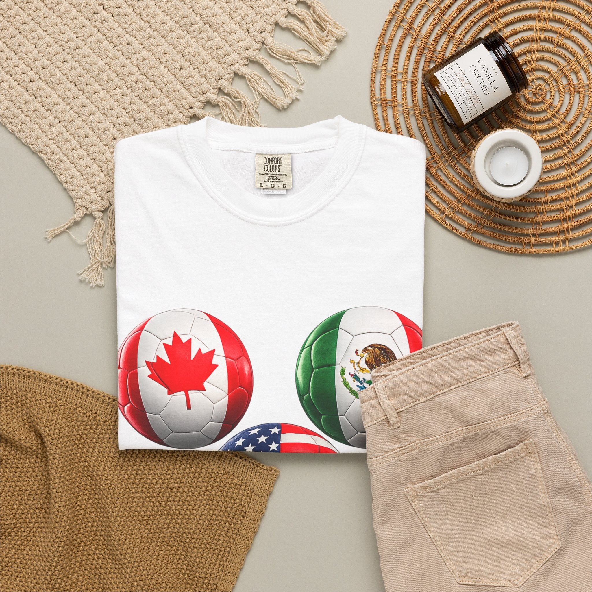 2026 World Cup Soccer T‑Shirt — USA Canada Mexico Fans