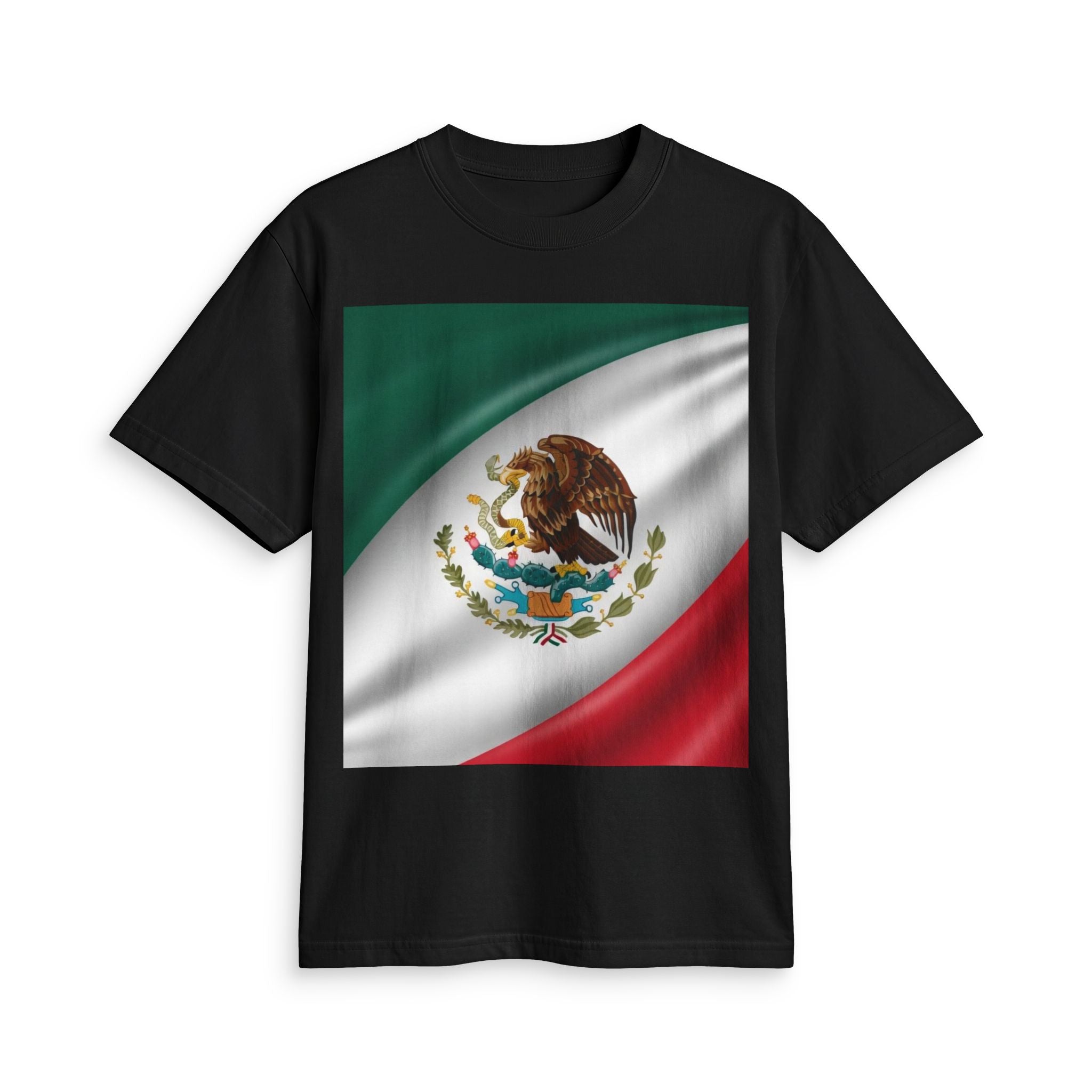 Mexico Flag T-Shirt — Mexican National Emblem Tee for Patriotic Celebrations