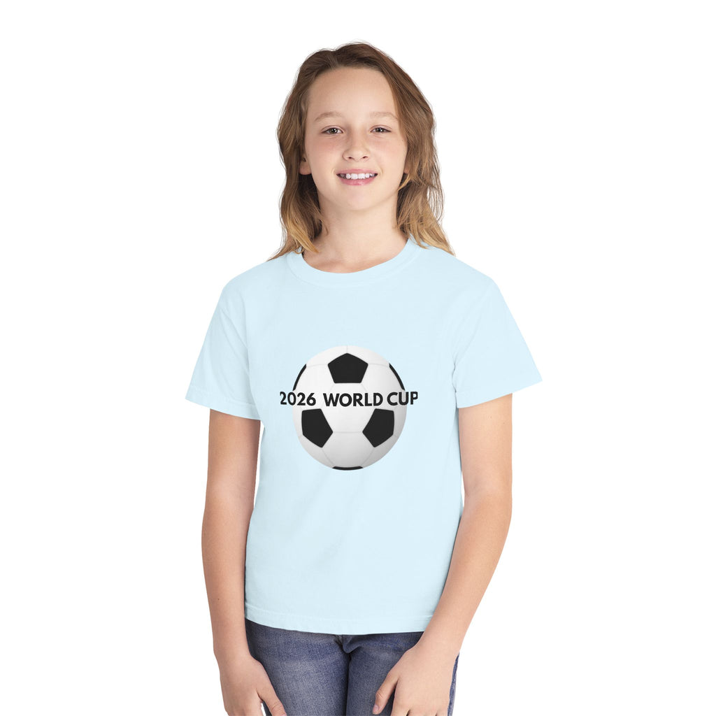 Youth 2026 World Cup Soccer Tee — Kids Football Fan Shirt