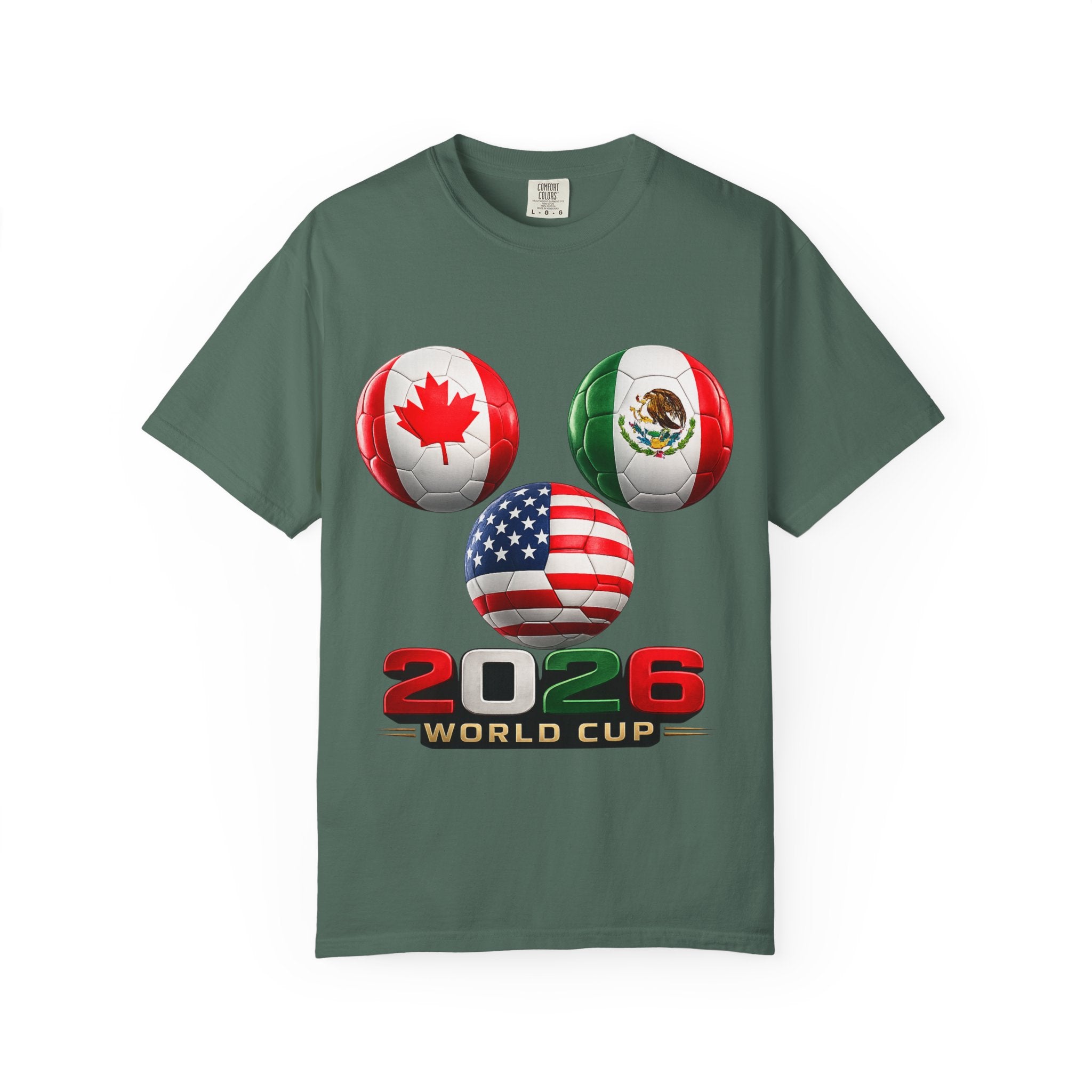 2026 World Cup Soccer T‑Shirt — USA Canada Mexico Fans