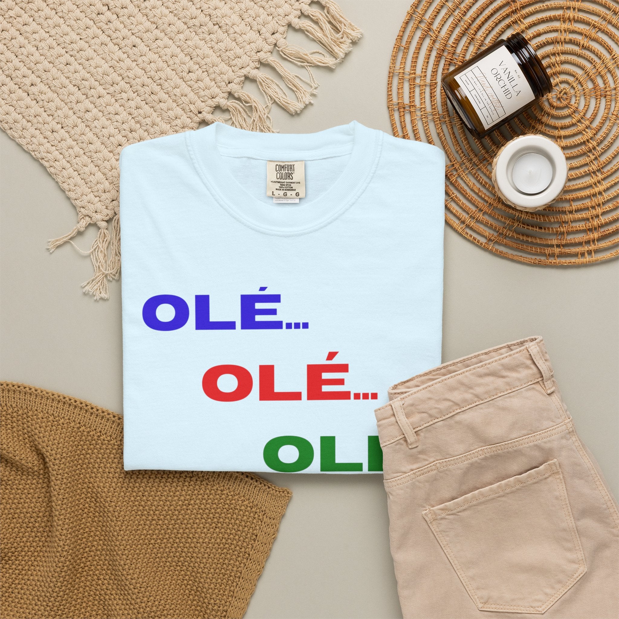 Brazil Olé World Cup 2026 T-Shirt — Brazil Flag Map Soccer Fan Tee