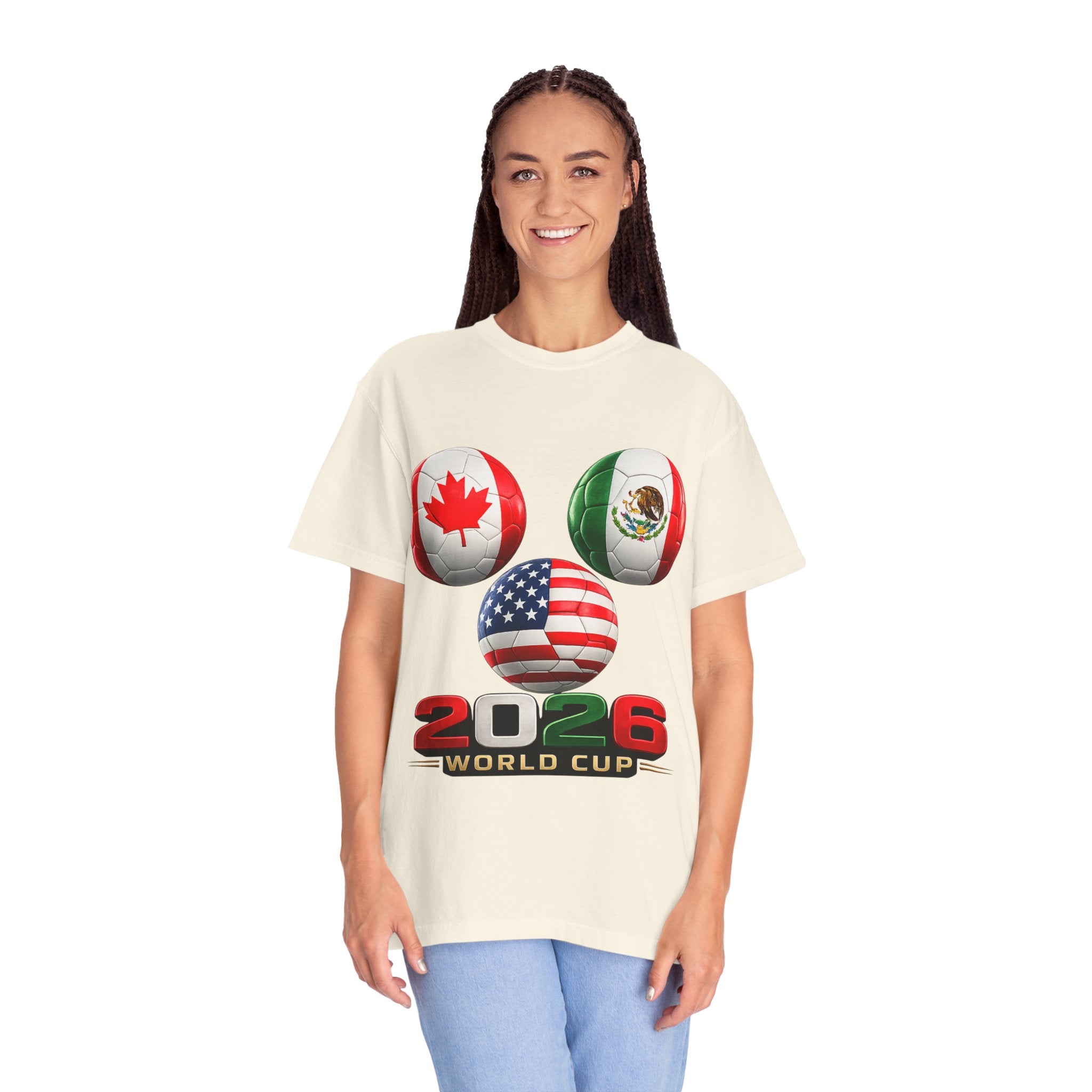 2026 World Cup Soccer T‑Shirt — USA Canada Mexico Fans