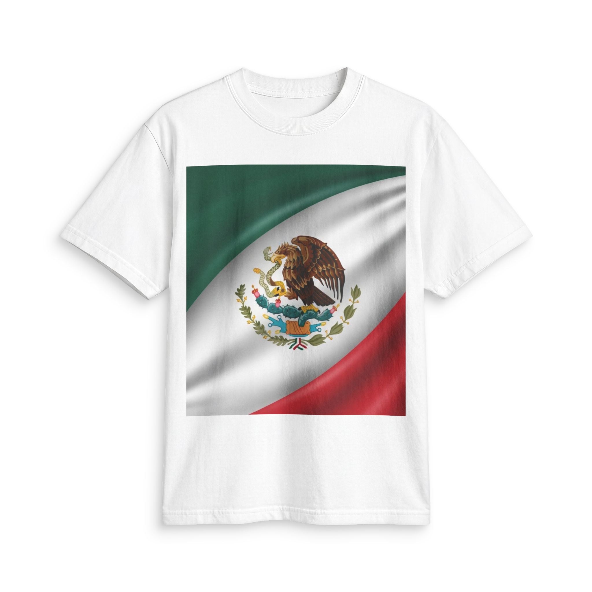 Mexico Flag T-Shirt — Mexican National Emblem Tee for Patriotic Celebrations