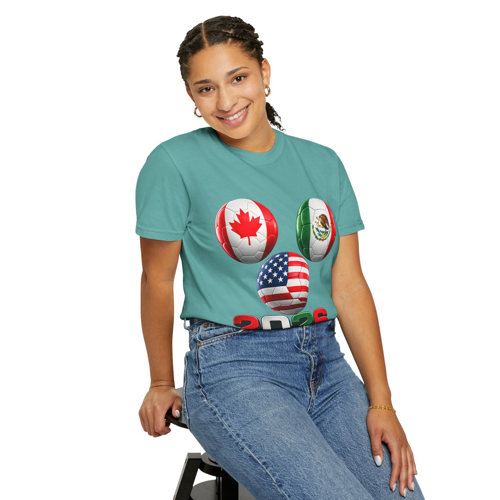2026 World Cup Soccer T‑Shirt — USA Canada Mexico Fans