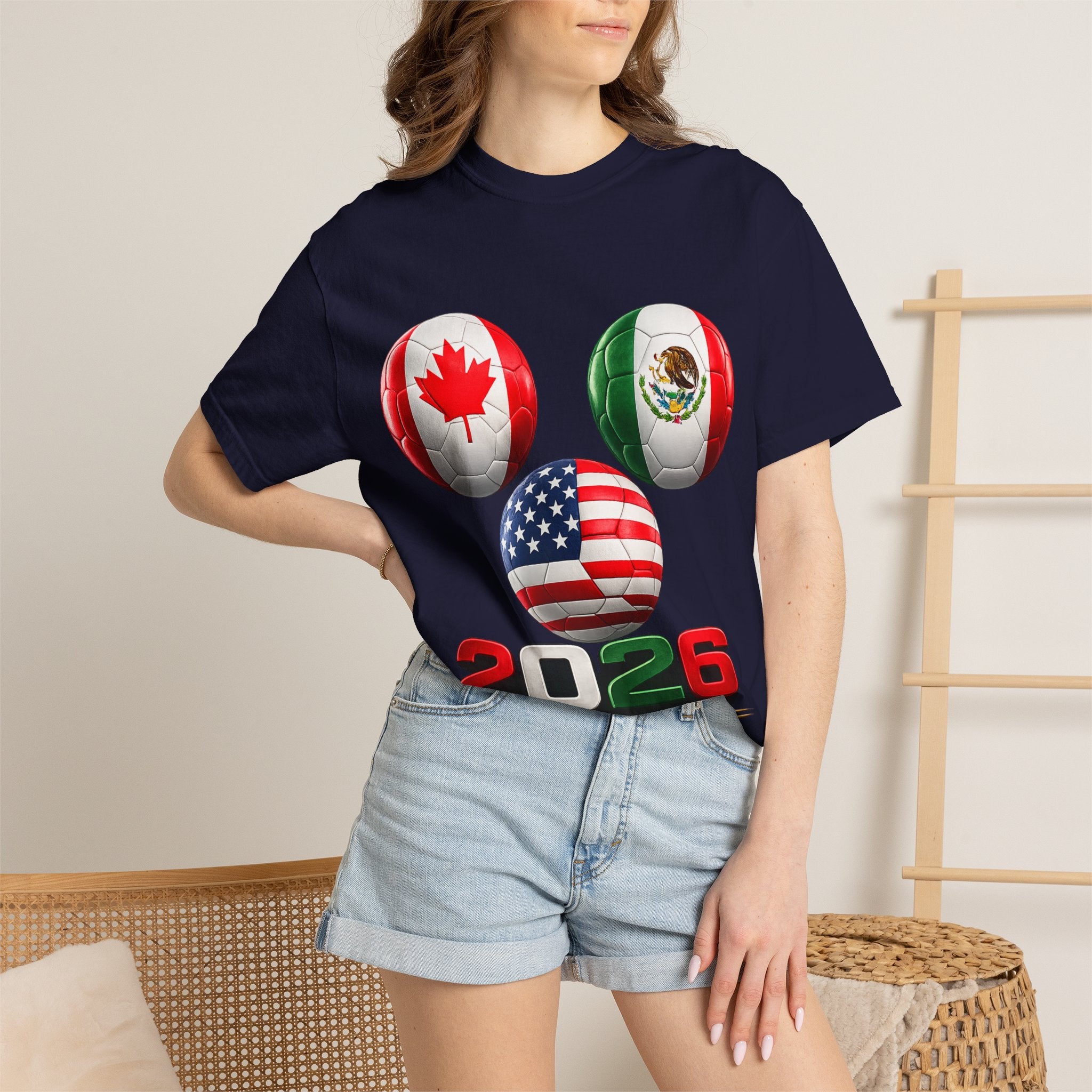 2026 World Cup Soccer T‑Shirt — USA Canada Mexico Fans